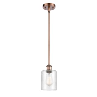 A thumbnail of the Innovations Lighting 516-1S Cobbleskill Antique Copper / Clear