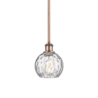 A thumbnail of the Innovations Lighting 516-1S-8-6 Athens Pendant Antique Copper / Clear Water Glass