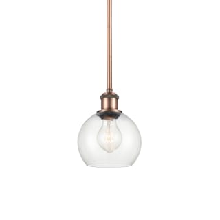 A thumbnail of the Innovations Lighting 516-1S-8-6 Athens Pendant Antique Copper / Clear