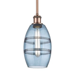 A thumbnail of the Innovations Lighting 516-1S-9-6 Vaz Pendant Antique Copper / Princess Blue