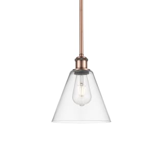 A thumbnail of the Innovations Lighting 516-1S-10-8 Berkshire Pendant Antique Copper / Clear