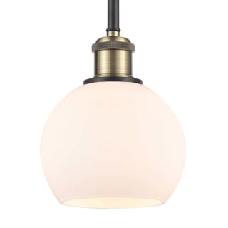 A thumbnail of the Innovations Lighting 516-1S-8-6 Athens Pendant Black Antique Brass / Matte White