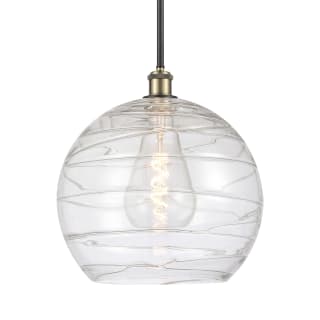 A thumbnail of the Innovations Lighting 516-1S-15-14 Athens Pendant Black Antique Brass / Clear Deco Swirl