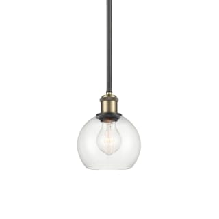 A thumbnail of the Innovations Lighting 516-1S-8-6 Athens Pendant Black Antique Brass / Clear