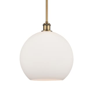 A thumbnail of the Innovations Lighting 516-1S-14-12 Athens Pendant Brushed Brass / Matte White