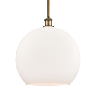 A thumbnail of the Innovations Lighting 516-1S-16-14 Athens Pendant Brushed Brass / Matte White