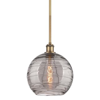 A thumbnail of the Innovations Lighting 516-1S-12-10 Athens Deco Swirl Pendant Brushed Brass / Light Smoke Deco Swirl