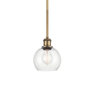 A thumbnail of the Innovations Lighting 516-1S-8-6 Athens Pendant Brushed Brass / Clear