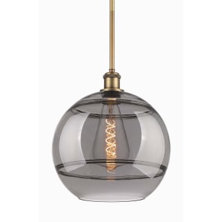 A thumbnail of the Innovations Lighting 516-1S-14-12 Rochester Pendant Brushed Brass / Light Smoke