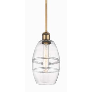 A thumbnail of the Innovations Lighting 516-1S-9-6 Vaz Pendant Brushed Brass / Clear