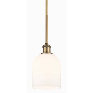 A thumbnail of the Innovations Lighting 516-1S-10-6 Bella Pendant Brushed Brass / Glossy White