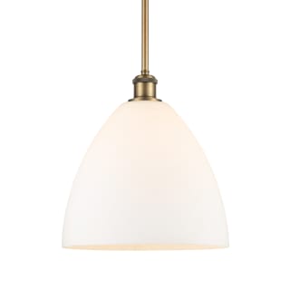 A thumbnail of the Innovations Lighting 516-1S-13-12 Bristol Pendant Brushed Brass / Matte White