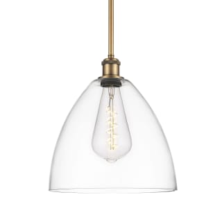 A thumbnail of the Innovations Lighting 516-1S-13-12 Bristol Pendant Brushed Brass / Clear