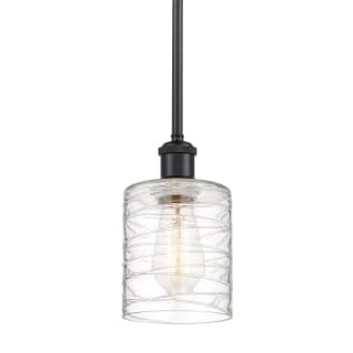 A thumbnail of the Innovations Lighting 516-1S-8-5 Cobbleskill Pendant Deco Swirl / Matte Black