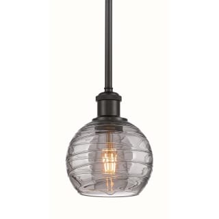 A thumbnail of the Innovations Lighting 516-1S-9-6 Athens Deco Swirl Pendant Oil Rubbed Bronze / Light Smoke Deco Swirl