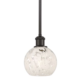 A thumbnail of the Innovations Lighting 516-1S-8-6 White Mouchette Pendant Oil Rubbed Bronze / White Mouchette