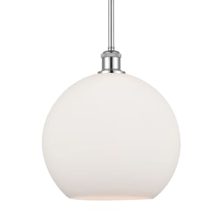 A thumbnail of the Innovations Lighting 516-1S-14-12 Athens Pendant Polished Chrome / Matte White