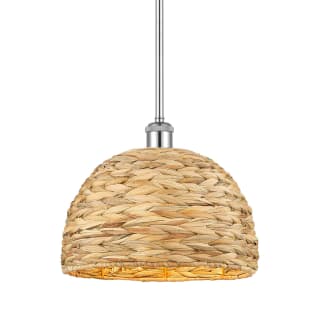 A thumbnail of the Innovations Lighting 516-1S-11-12 Woven Rattan Pendant Polished Chrome / Natural