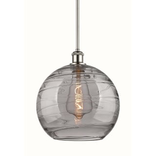 A thumbnail of the Innovations Lighting 516-1S-14-12 Athens Deco Swirl Pendant Polished Nickel / Light Smoke Deco Swirl