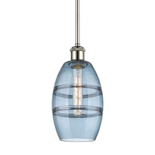 A thumbnail of the Innovations Lighting 516-1S-9-6 Vaz Pendant Polished Nickel / Princess Blue