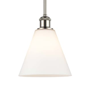 A thumbnail of the Innovations Lighting 516-1S-10-8 Berkshire Pendant Polished Nickel / Matte White