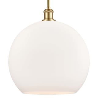 A thumbnail of the Innovations Lighting 516-1S-17-14 Athens Pendant Satin Gold / Matte White