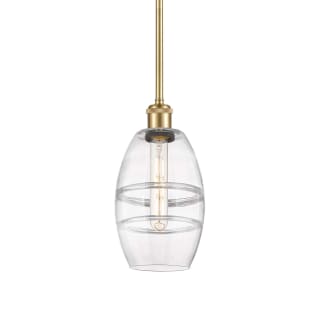 A thumbnail of the Innovations Lighting 516-1S-9-6 Vaz Pendant Satin Gold / Clear