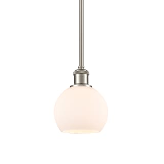 A thumbnail of the Innovations Lighting 516-1S-8-6 Athens Pendant Brushed Satin Nickel / Matte White