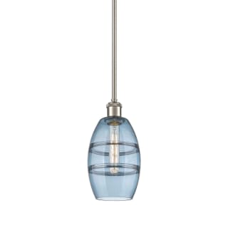 A thumbnail of the Innovations Lighting 516-1S-9-6 Vaz Pendant Brushed Satin Nickel / Princess Blue