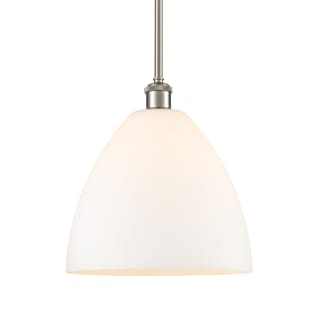 A thumbnail of the Innovations Lighting 516-1S-13-12 Bristol Pendant Brushed Satin Nickel / Matte White