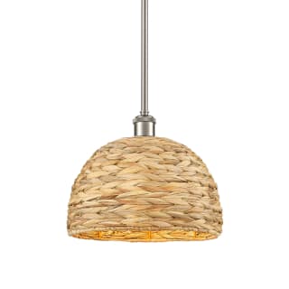 A thumbnail of the Innovations Lighting 516-1S-11-12 Woven Rattan Pendant Satin Nickel / Natural