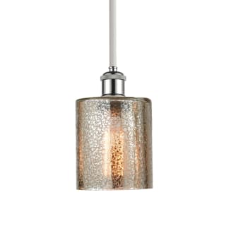 A thumbnail of the Innovations Lighting 516-1S-8-5 Cobbleskill Pendant Mercury / White and Polished Chrome