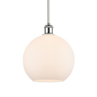 A thumbnail of the Innovations Lighting 516-1S-13-10 Athens Pendant Matte White / White and Polished Chrome