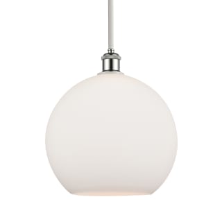 A thumbnail of the Innovations Lighting 516-1S-14-12 Athens Pendant White and Polished Chrome / Matte White