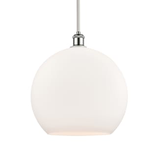 A thumbnail of the Innovations Lighting 516-1S-16-14 Athens Pendant White and Polished Chrome / Matte White