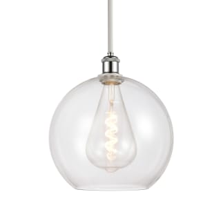 A thumbnail of the Innovations Lighting 516-1S-14-12 Athens Pendant White and Polished Chrome / Clear