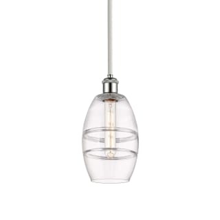 A thumbnail of the Innovations Lighting 516-1S-9-6 Vaz Pendant White Polished Chrome / Clear