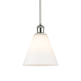 A thumbnail of the Innovations Lighting 516-1S-10-8 Berkshire Pendant White and Polished Chrome / Matte White