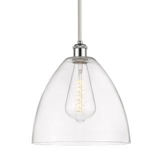 A thumbnail of the Innovations Lighting 516-1S-13-12 Bristol Pendant White and Polished Chrome / Clear