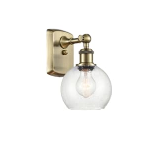 A thumbnail of the Innovations Lighting 516-1W-10-6 Athens Sconce Antique Brass / Seedy