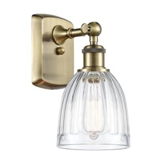 A thumbnail of the Innovations Lighting 516-1W-9-6 Brookfield Sconce Antique Brass / Clear