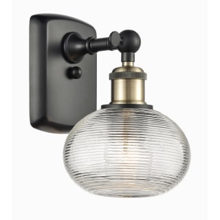 A thumbnail of the Innovations Lighting 516-1W-8-6 Ithaca Sconce Black Antique Brass / Clear Ithaca