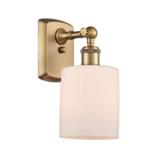 A thumbnail of the Innovations Lighting 516-1W Cobbleskill Brushed Brass / Matte White