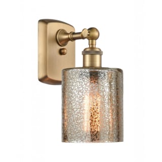 A thumbnail of the Innovations Lighting 516-1W Cobbleskill Brushed Brass / Mercury