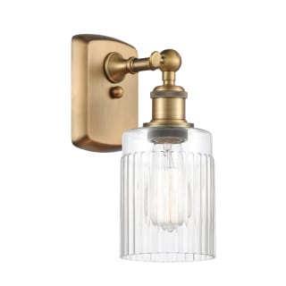A thumbnail of the Innovations Lighting 516-1W Hadley Brushed Brass / Clear