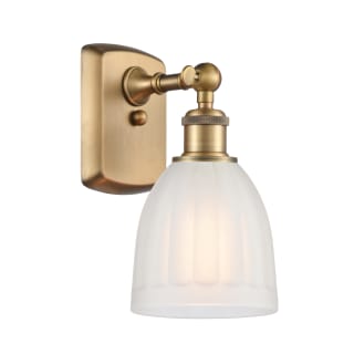 A thumbnail of the Innovations Lighting 516-1W Brookfield Brushed Brass / White
