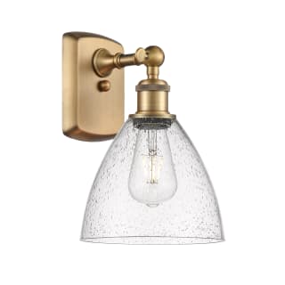 A thumbnail of the Innovations Lighting 516-1W-11-8 Bristol Sconce Brushed Brass / Seedy