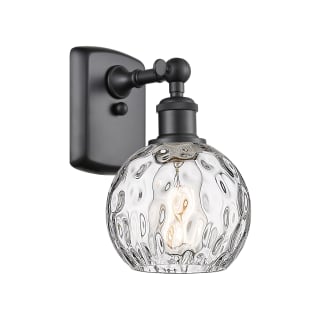 A thumbnail of the Innovations Lighting 516-1W-11-6 Athens Sconce Matte Black / Clear Water Glass