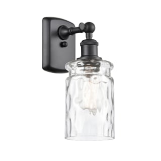 A thumbnail of the Innovations Lighting 516-1W Candor Matte Black / Clear Waterglass