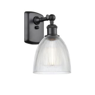 A thumbnail of the Innovations Lighting 516-1W Castile Matte Black / Clear